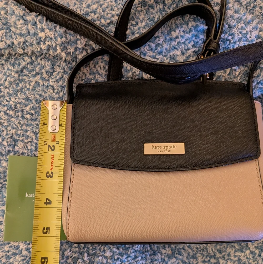 Kate Spade Black and Tan Laurel Way Mini Alisanne Crossbody Bag